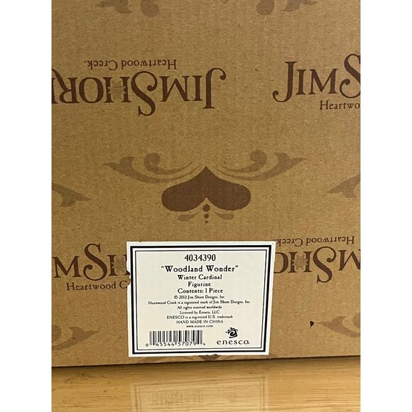 Jim Shore 2013 Woodland Wonder Winter Cardinal Figurine - Picture 4 of 5